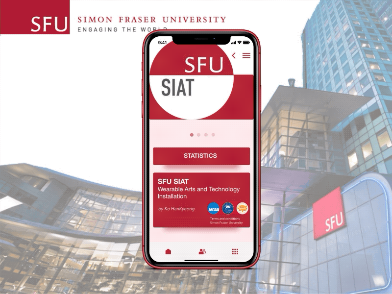 SFU SIAT animation app branding design icon illustration logo ui ux