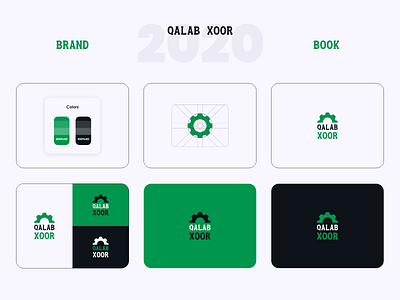 QALAB XOOR Brand Logo book brand logo branding cncwadani creative design designer flat flatdesign icon illustration logo