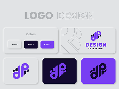 d-p LOGO DESIGN branding creative design design precision dp logo dpcreates flat graphic design icon illustrator logo