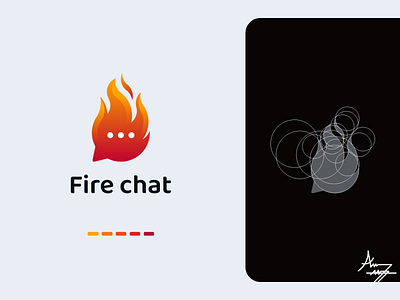 Fire chat - Logo Design branding chat cnc cnc.so creative design graphic design icon illustrator logo