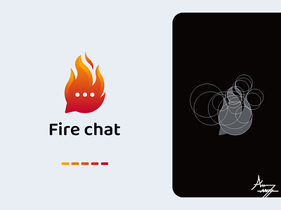 Fire chat - Logo Design