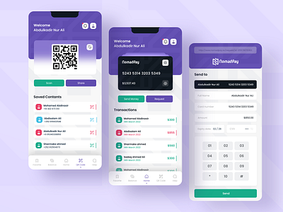 NomadPay UI Design app design astaamiye branding creative graphic design mobile design ui ui app design ui design