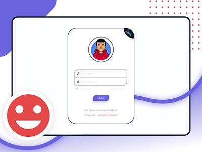 LOGIN PAGE UI DESIGN