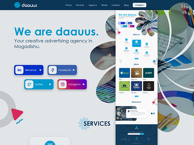 daauus branding cncwadani creative daauus design graphic design icon uiux design web design website website design