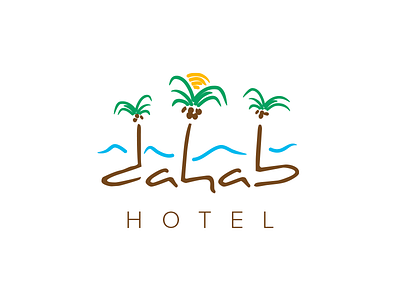 Dahab Hotel - logo by Tomek Tuz on Dribbble