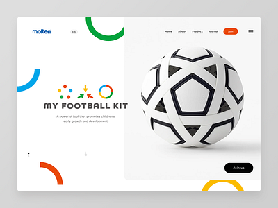 MY FOOTBALL KIT animation clean design football ui webdesign website