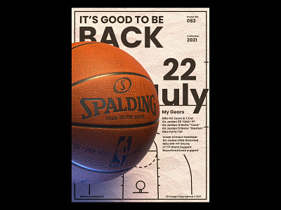 CB Design PC-082 3d basketball c4d c4dart cinema4d composition dailyposter gridsystem layout typography