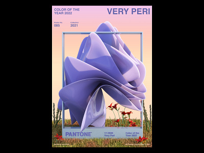 CB Design PC-085 3d 3dposter abstract abstractart c4d c4dart cinema4d composition pantone pantone2022 poster posterdesign veryperi visualart