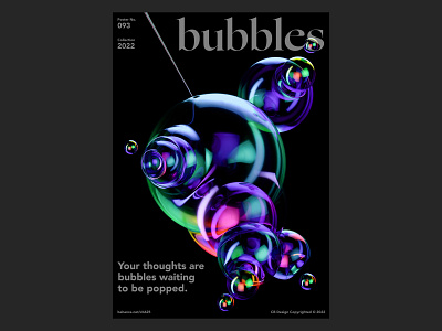 CB Design PC-093 3d 3dart aciddesign bubble bubbles c4d c4dart cinema4d gradient graphic design layout poster posterdesign postereveryday typography