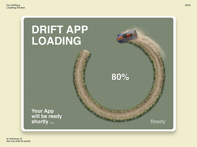 Drift Loading Screen app car drift loading loading bar photomanipulation realism ui