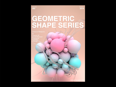 Geometric Shape Series 002 3d 3d art abstract abstract art arnoldrender c4d c4dart c4dtoa cinema4d composition dailyposter graphicdesign grid layout layout poster posterevryday shapes typogaphy