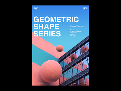 Geometric Shape Series 006 3d 3dart abstract arnold arnoldrenderer c4d c4dart cinema4d composition dailyposter designeveryday graphicdesign layout poster postereveryday shapes typography