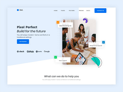 Landing page Design. agency design homepage landing page design ui web website