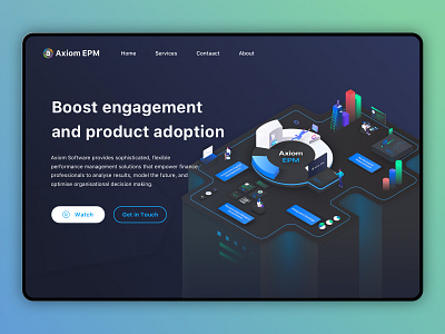 Axiom EPM Website UI/UX Design