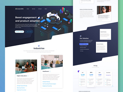 Axiom EPM Website UI/UX Design