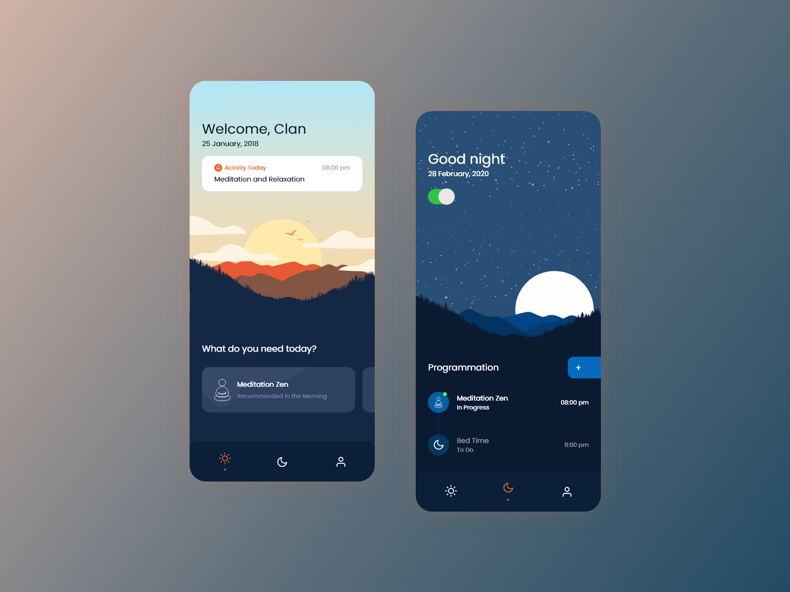 Meditation App by Hamza Navid on Dribbble