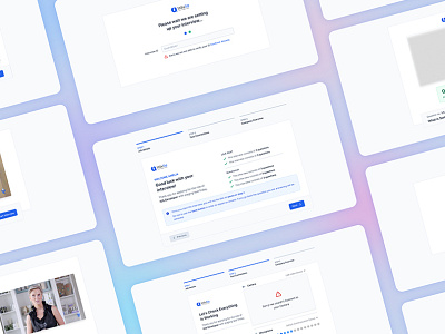 Interview Web App creative design landing page ui ux