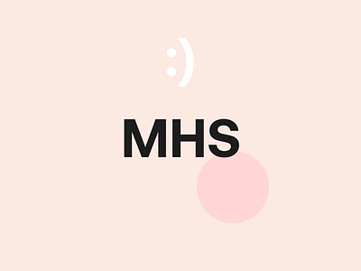 MHS branding logo typography vector website website design