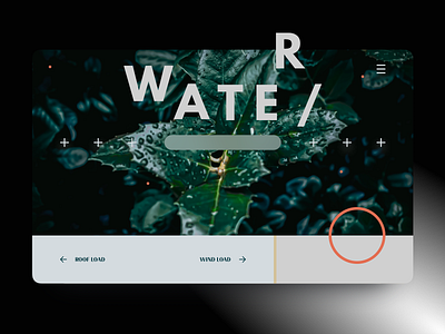 Water + circle concept design digital nature web web design website website design