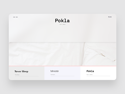 Pokla — Concept Store blur navigation shop store style typogaphy web web design website website design