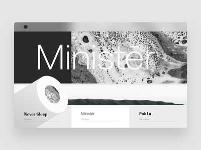 Minister — The Norm black and white design layout texture type typography vector web design website website design