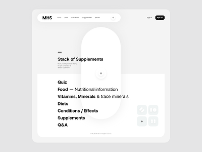 MHS — Website Drafts. bw design health layout type typography ui web design website website design