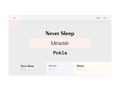 Sleep Less & Design More blur design fashion fashion brand layout typogaphy ui website design