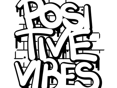 Positive Vibes design typography