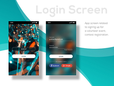 Login Screen app clean design flat icon minimal type ui ux web website