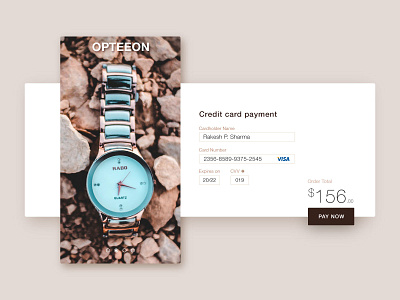 Daily UI - Ass 02 (credit card checkout)