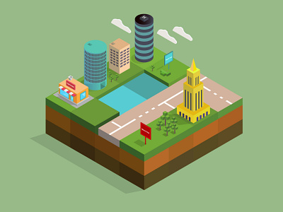 Isometric York City ai design isometric isometric art isometric design isometric illustration motion graphic