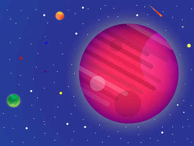 Planety ai illustration planet space