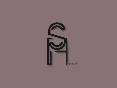 Shahriar Logo ai branding design fantasy font logo logodesign