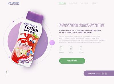 Nutricia Web design ui ux web website