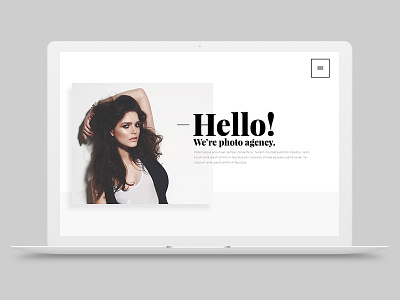 Portfolio Web Site Design - WordPress clean flat material portfolio simple web webdesign