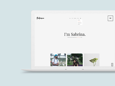 Sabrina - Premium WordPress Blog Theme blog clean flat minimal simple web wordpress