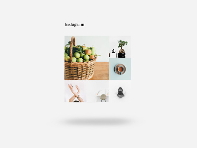 Instagram Widget blog clean flat minimal simple web widget wordpress