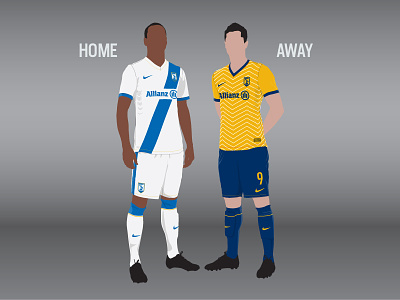 Football Kit Designs blue football gold illustration kit soccer sport vector white