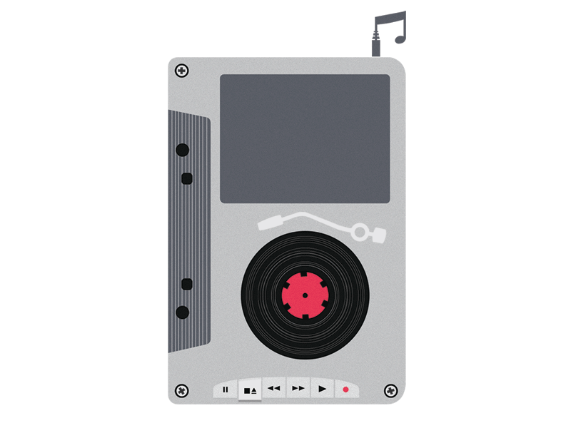 Music Mix cassette design dj gif music retro