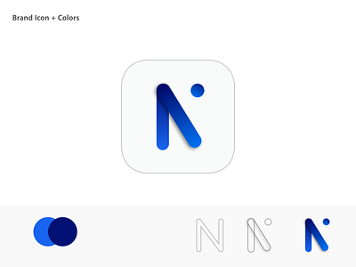 Community Network Logo app icon blue branding colors community education gradient icon ios network social network