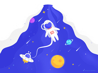 Interstellar illustration ui web