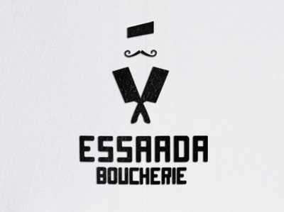 ESSAADA BOUCHERIE branding design illustration logo logo deisgn mark minimal typography vector
