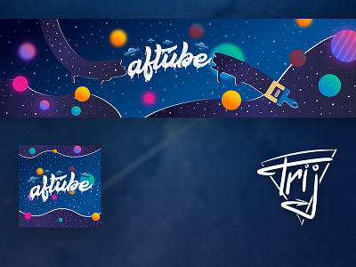 AFtube Banner avatar banner banner design branding cover cover design design illustration illustrator logo vector сover