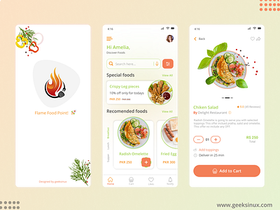 Flame Food Point App