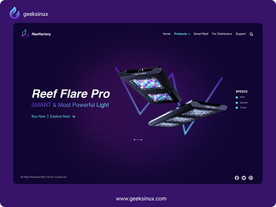 Electronics Ecommerce Web Design| Neon 2022 Trend