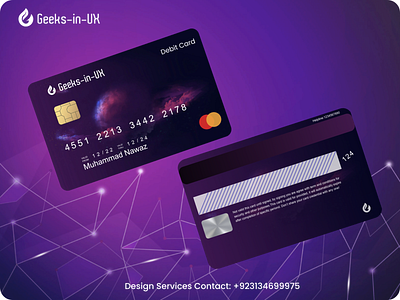 Geeksinux Debit Card Design bank card design beautiful card design credit card design debit card design design design service finance design fintech geeksinux graphic design logo muhammad nawaz rizvi nft