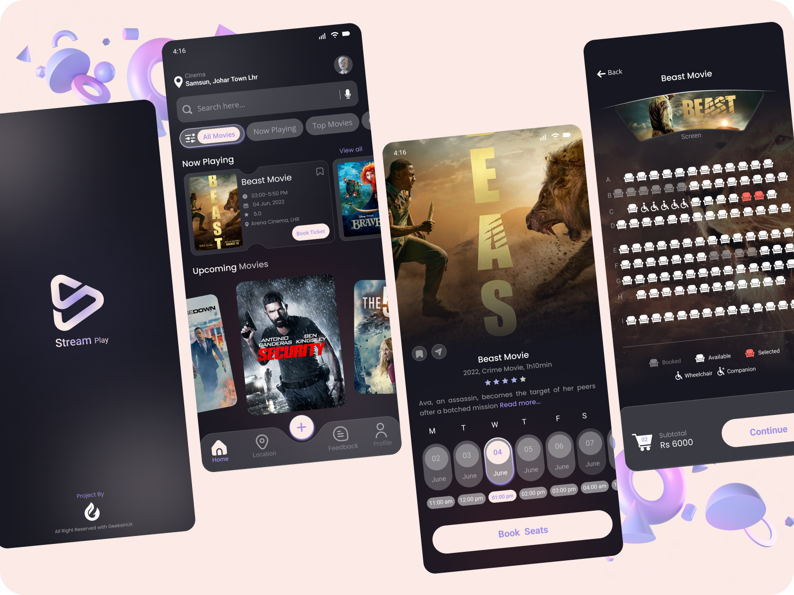Stream Play App by Muhammad Nawaz on Dribbble