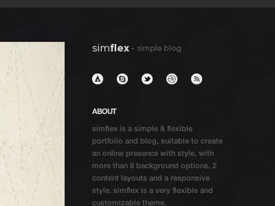 simfelx minimal simple theme wordpress