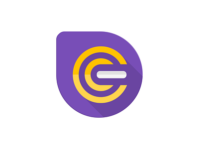 Gesstio Logo branding design icon identity logo material minimal purple white yellow