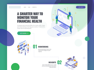 Flat design isometric site for financial industry blue branding character clean design flat green identity illustration isometric minimal photoshop purple ui ux vector web website